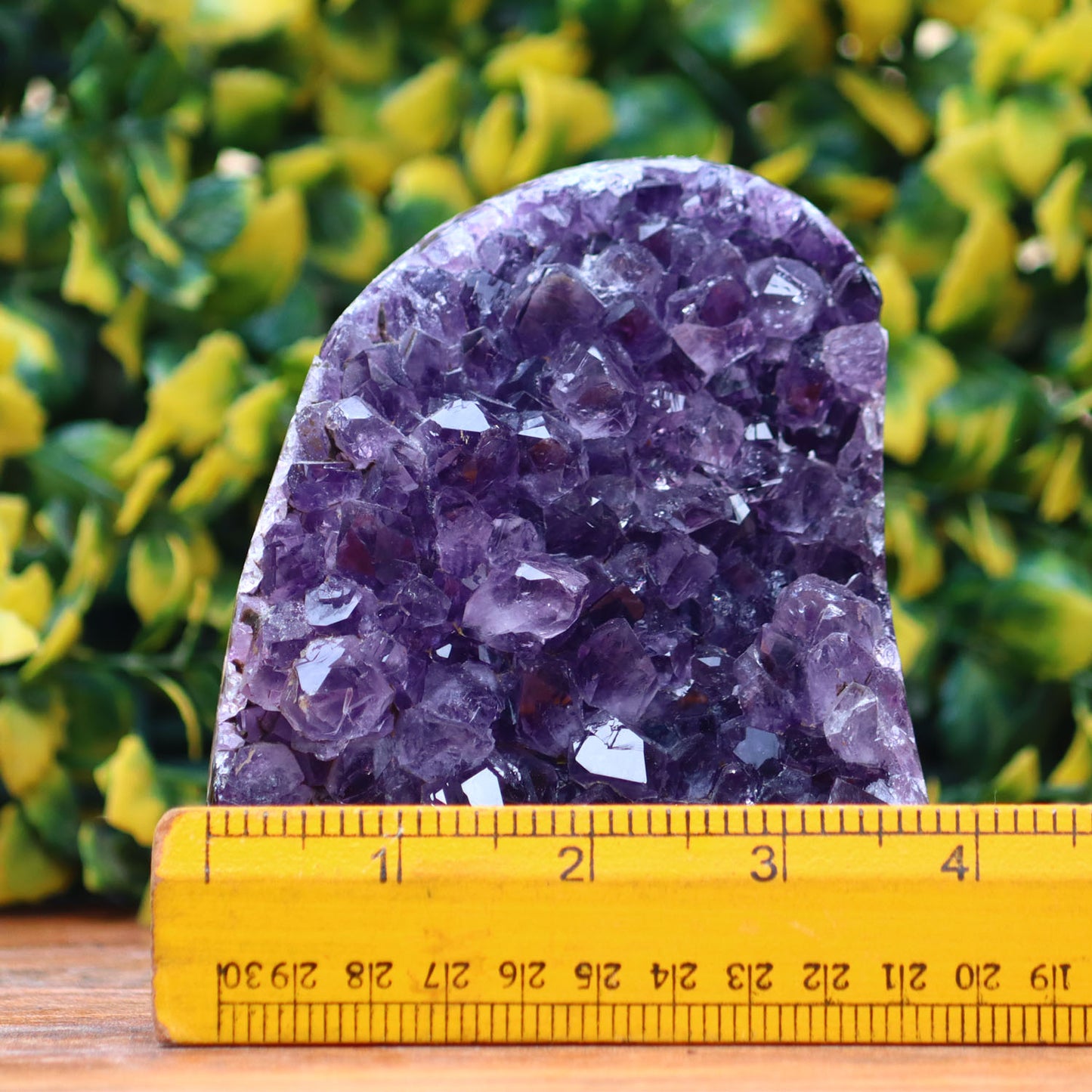 Amethyst Geode cathedral crystal cluster - 5X3.5X2.7 Inch(2.77Lb)