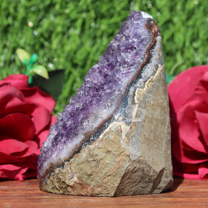 Amethyst Geode Crystal Cluster