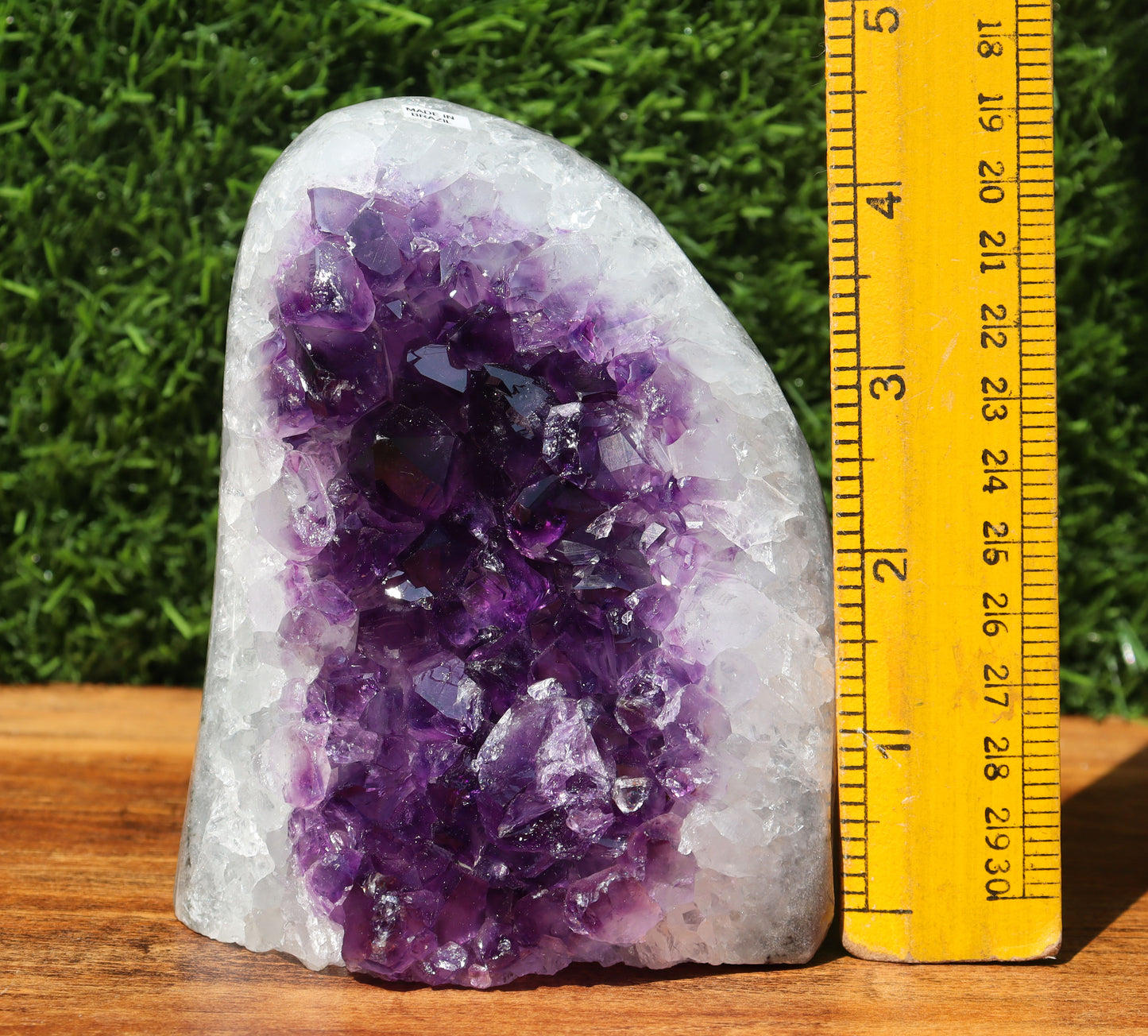 Amethyst Geode cathedral crystal cluster - 5X3.7X3.6 Inch(2.99Lb)