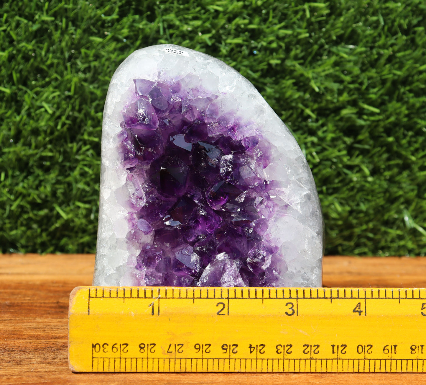 Amethyst Geode cathedral crystal cluster - 5X3.7X3.6 Inch(2.99Lb)