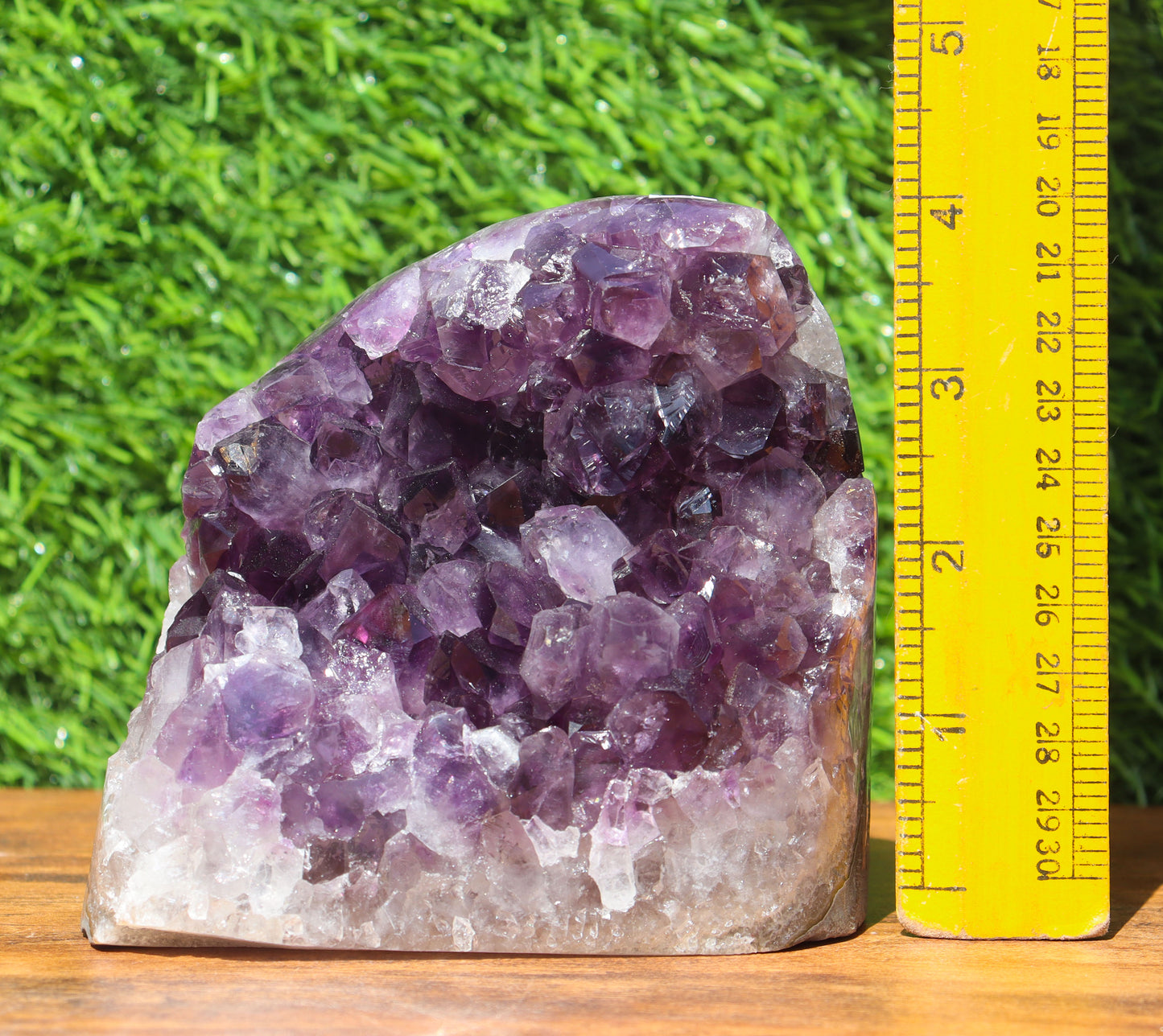 Amethyst Geode cathedral crystal cluster - 4.4X4.5X3 Inch(3.04Lb)