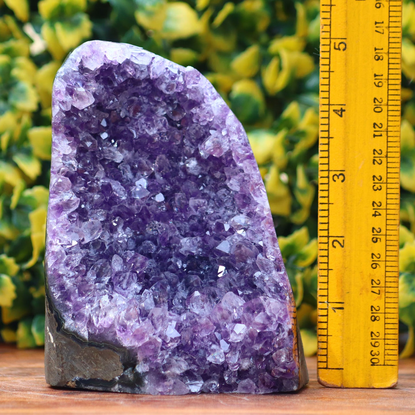 Amethyst Geode cathedral crystal cluster - 5.2X4X3.8 Inch(3.10Lb)