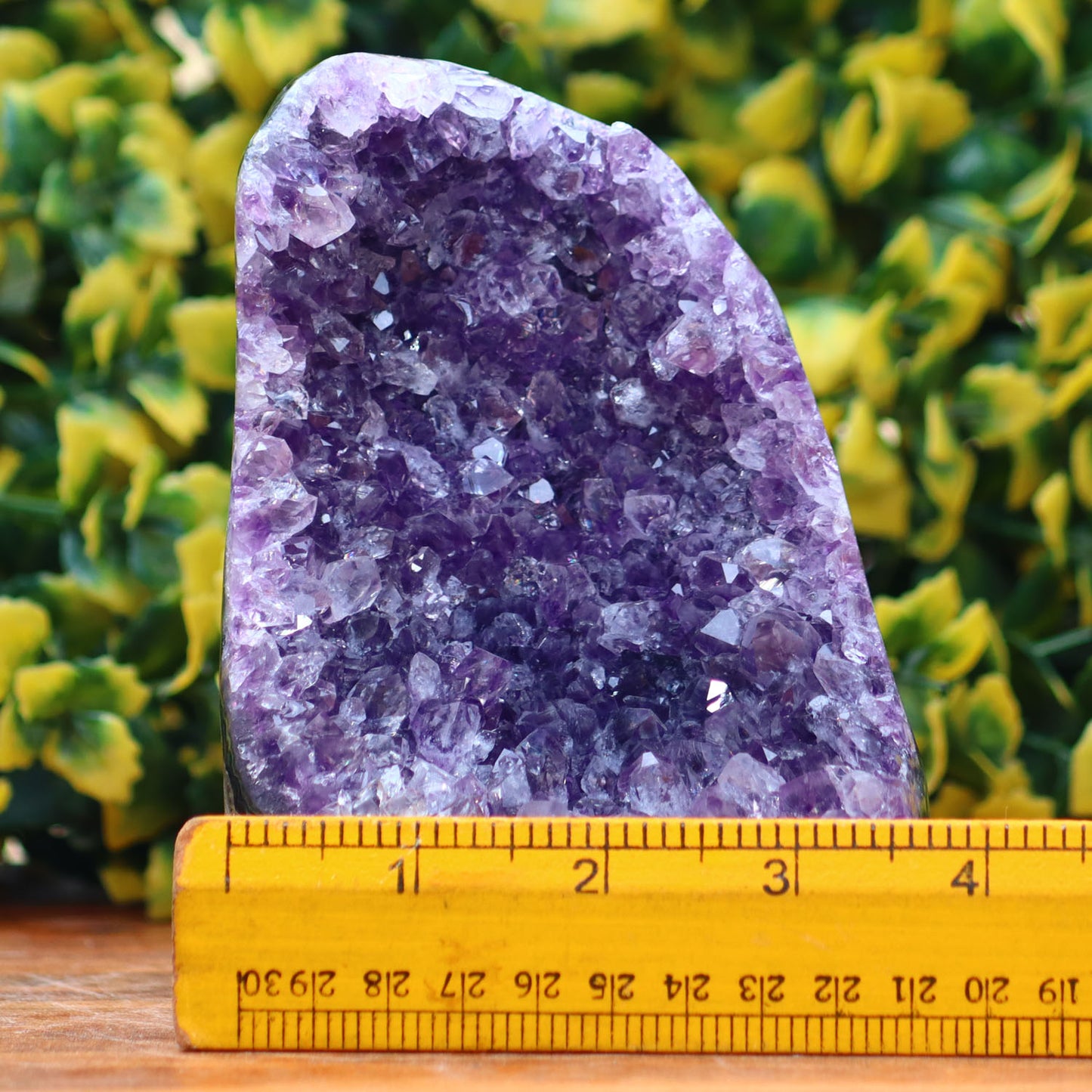Amethyst Geode cathedral crystal cluster - 5.2X4X3.8 Inch(3.10Lb)