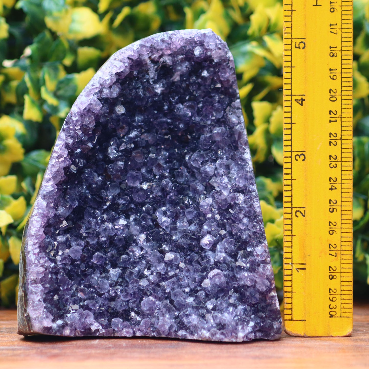Amethyst Geode cathedral crystal cluster - 4.6X5.7X3.1 Inch(3.12Lb)