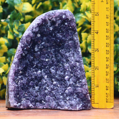 Amethyst Geode cathedral crystal cluster - 4.6X5.7X3.1 Inch(3.12Lb)
