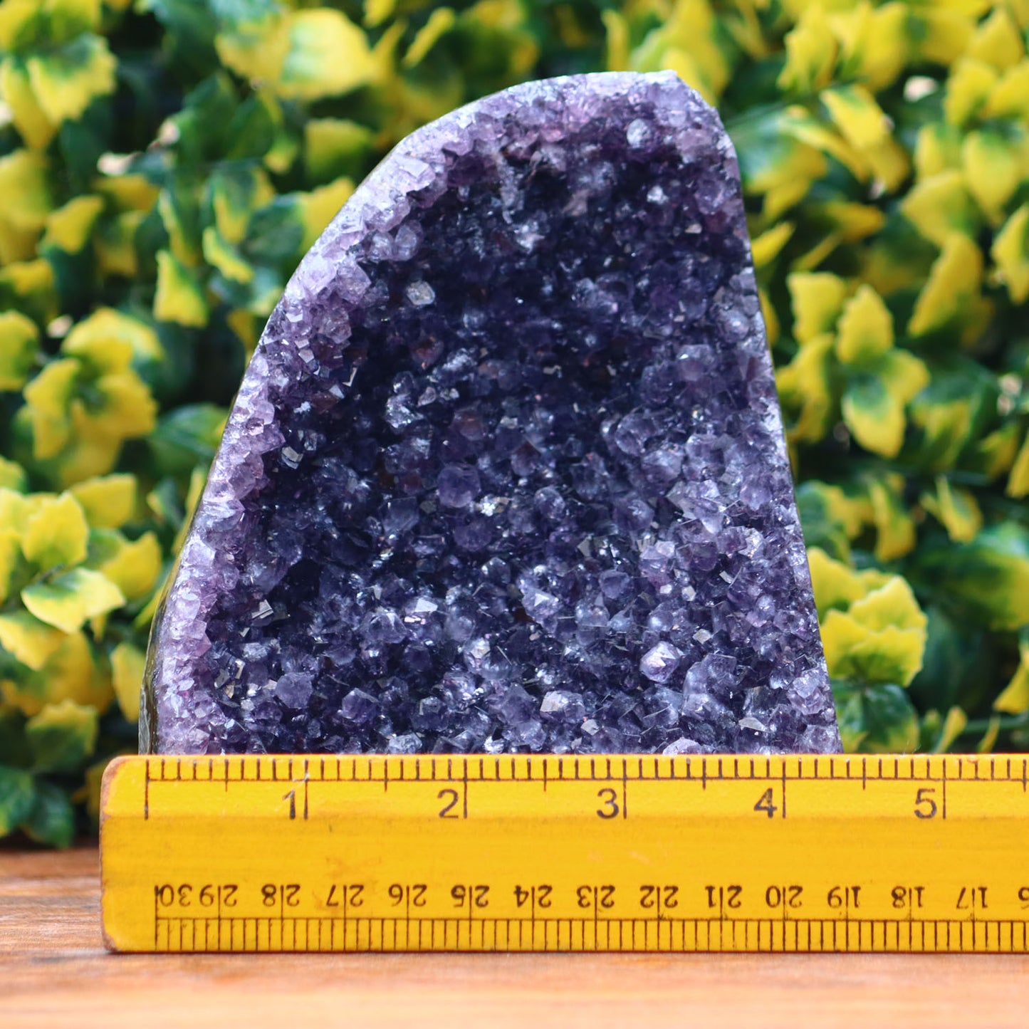 Amethyst Geode cathedral crystal cluster - 4.6X5.7X3.1 Inch(3.12Lb)