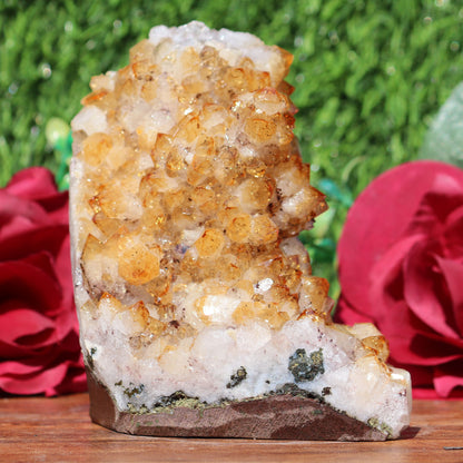 Citrine Geode cathedral crystal cluster - 4.9X3.1X5 Inch(2.46Lb)