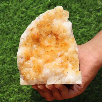 Citrine Geode cathedral crystal cluster - 4X5X6 Inch(4.59Lb)