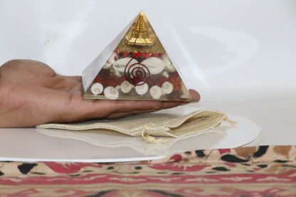 Shree Yantra Orgone Pyramid - Healing Energy Home Decor