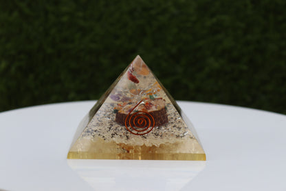 Seven Chakra Tree inside of Orgone Pyramid