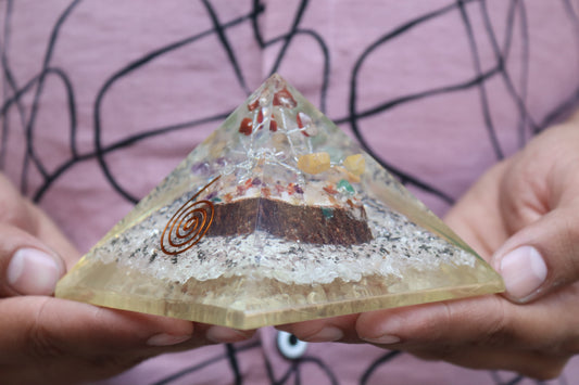 Seven Chakra Tree inside of Orgone Pyramid