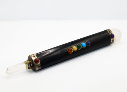 Black Tourmaline Seven Chakra Wand Massage