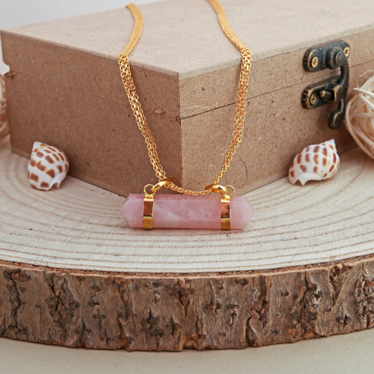 Pink Rose Quartz Double Terminated