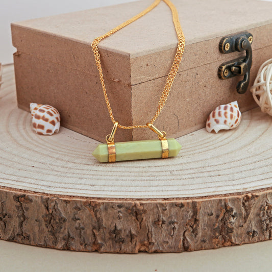 Serpentine Double Terminated Point Pendant