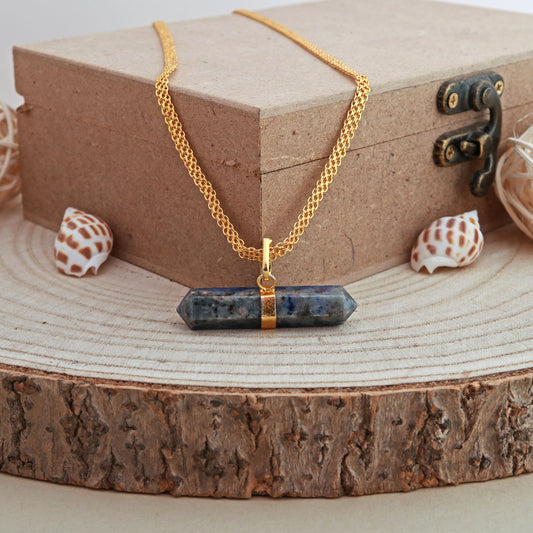 Sodalite Double Terminated Pendant