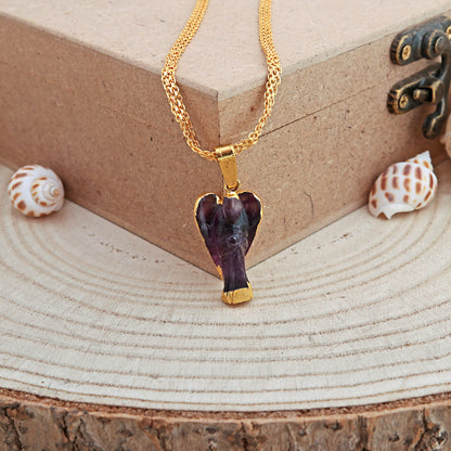 Amethyst Angel Pendant