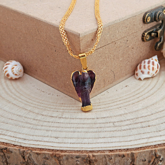 Amethyst Angel Pendant