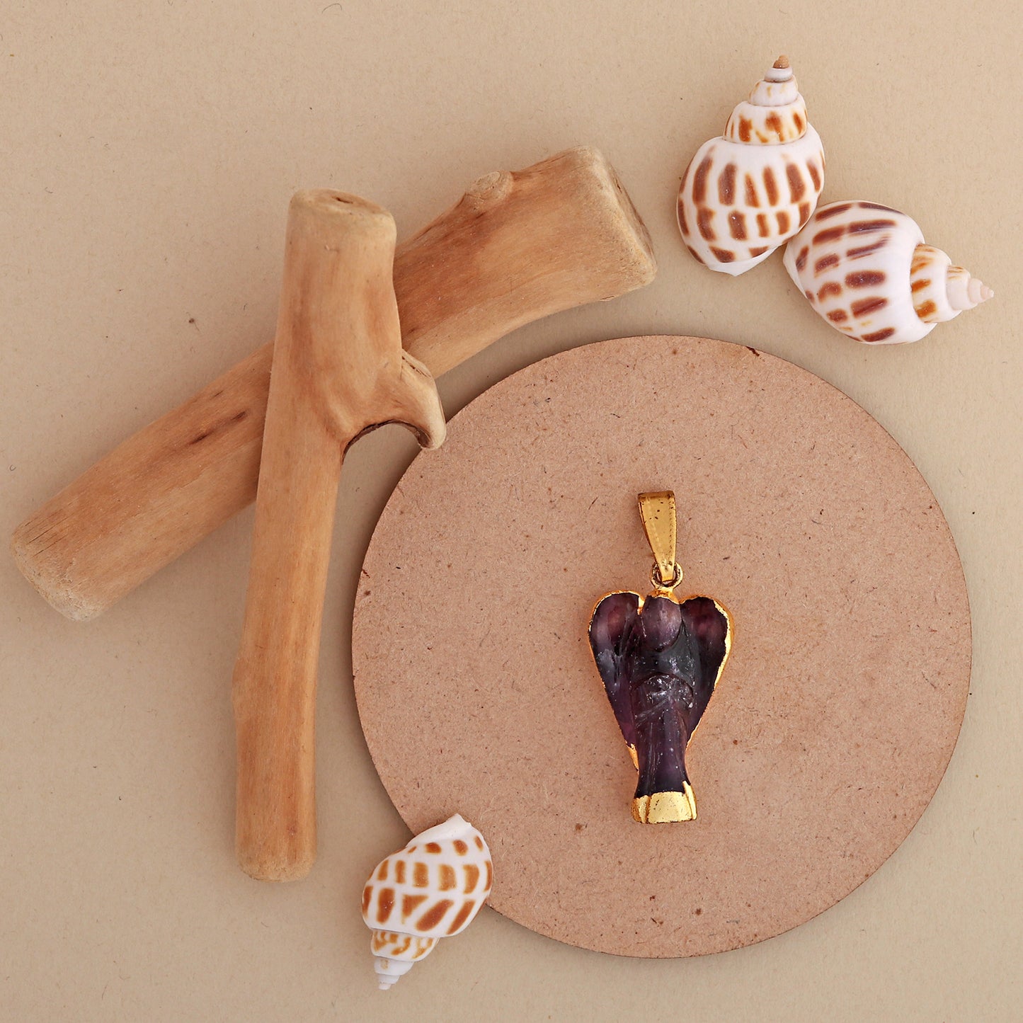Amethyst Angel Pendant