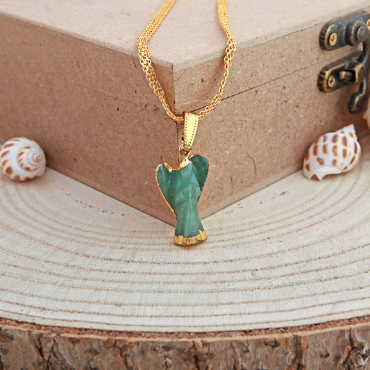 Green Aventurine Angel Pendant