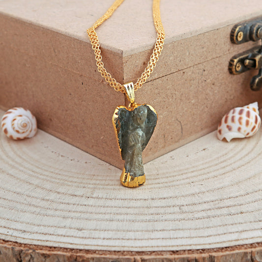 Labradorite Angel Pendant