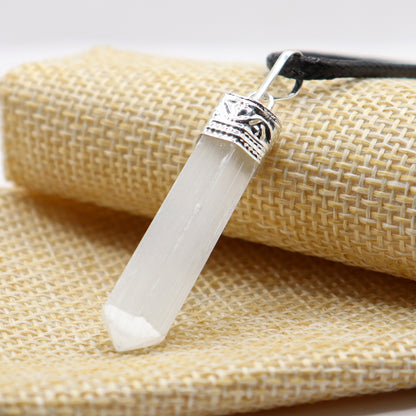 Selenite Pencil Pendant - Bullet Typed