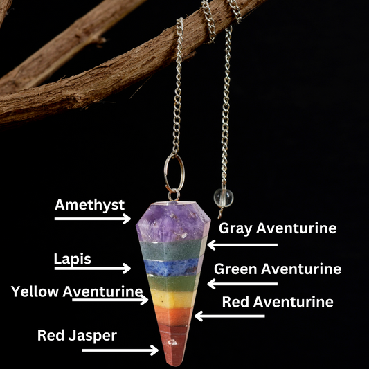 7 Chakra Point Pendulum