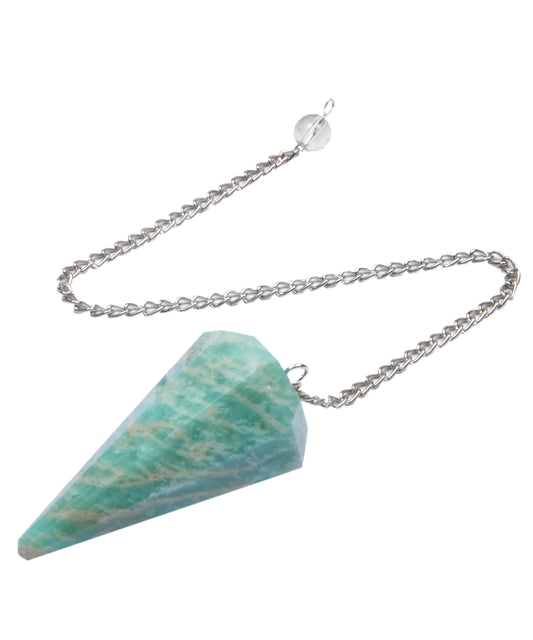 Amazonite Crystal Stone Pendulum Dowser Crystal Pendulum Reiki Healing Crystal