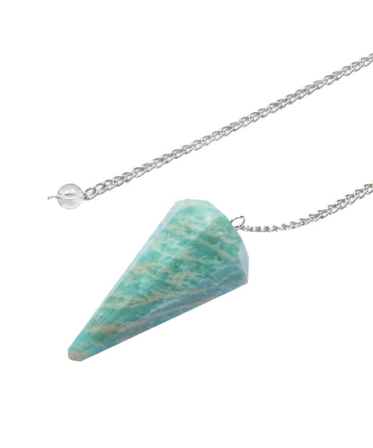 Amazonite Crystal Stone Pendulum Dowser Crystal Pendulum Reiki Healing Crystal