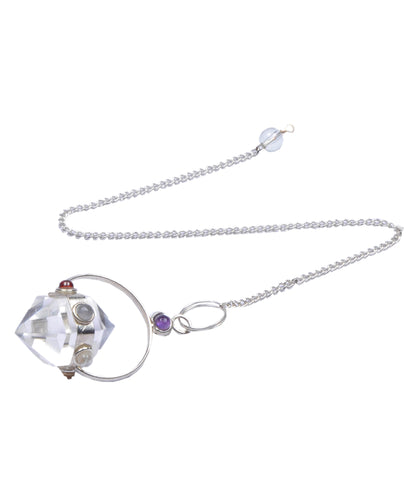 Clear Quartz Pendulum Dowser Crystal Pendulum Reiki Healing Crystal