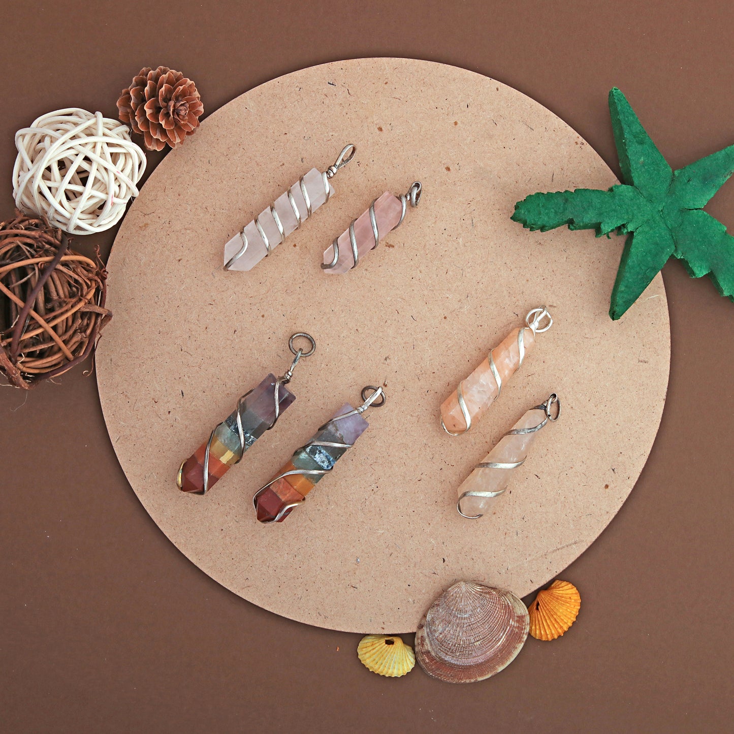 Seven Chakra Point Pendant