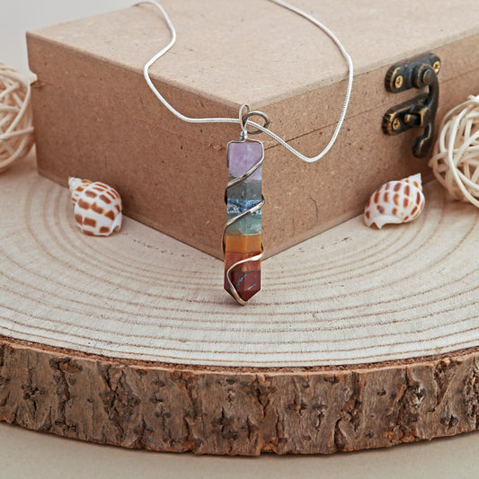 Seven Chakra Point Pendant