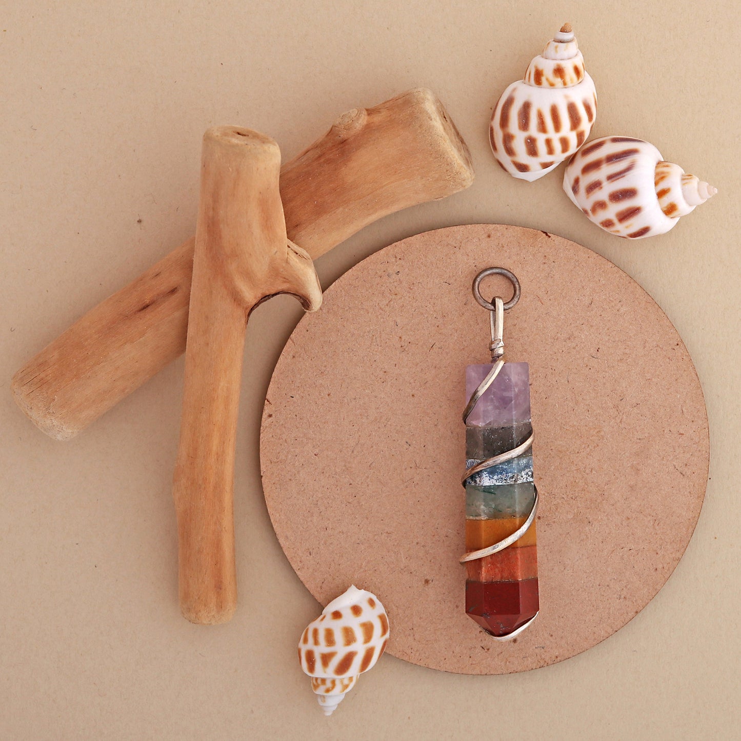 Seven Chakra Point Pendant