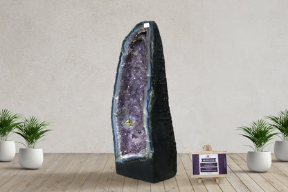 Amethyst Cluster Raw Geode Caves/Raw Clusters -18(H)X06(W)X06(L)Inch-(27.41Lb)