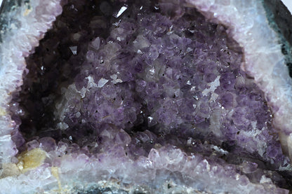 Amethyst Geode cathedral crystal cluster - 9(H)X8.5(W)X5.5(L) Inch(19.294Lb)