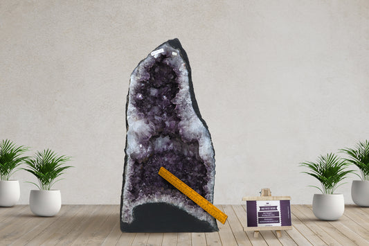 Amethyst Cluster Raw Geode Caves/Raw Clusters -26(H)X14(W)X14(L)Inch-(130.46Lb)