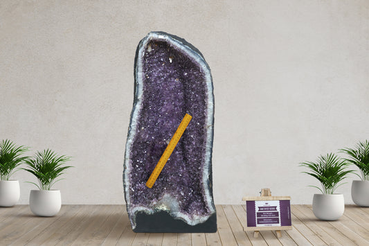 Amethyst Cluster Raw Geode Caves/Raw Clusters -24(H)X14(W)X12(L)Inch-(128.7Lb)