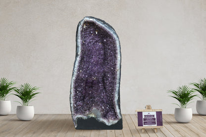 Amethyst Cluster Raw Geode Caves/Raw Clusters -24(H)X14(W)X12(L)Inch-(128.7Lb)