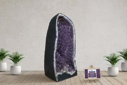 Amethyst Cluster Raw Geode Caves/Raw Clusters -24(H)X14(W)X12(L)Inch-(128.7Lb)