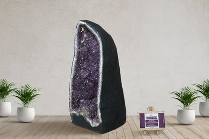 Amethyst Cluster Raw Geode Caves/Raw Clusters -24(H)X14(W)X12(L)Inch-(128.7Lb)