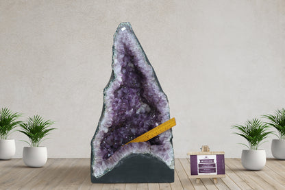 Amethyst Cluster Raw Geode Caves/Raw Clusters -22(H)X11(W)X14(L)Inch-(103.95Lb)