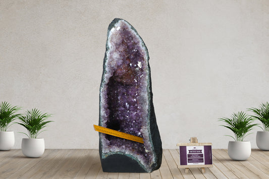 Amethyst Cluster Raw Geode Caves/Raw Clusters -26(H)X11.5(W)X11.5(L)Inch-(96.58Lb)