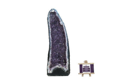 Amethyst Geode cathedral crystal cluster - 22(H)X7(W)X8(L)Inch(39.75Lb)