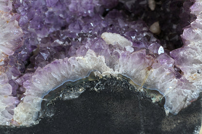 Amethyst Geode cathedral crystal cluster - 22(H)X7(W)X8(L)Inch(39.75Lb)