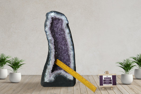 Amethyst Cluster Raw Geode Caves/Raw Clusters -18(H)X08(W)X08(L)Inch-(34.65Lb)