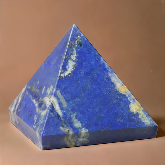 Deep Blue Lapis Stone Pyramid Crystal 50-55 mm