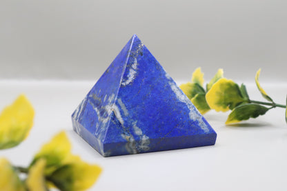 Deep Blue Lapis Stone Pyramid Crystal 50-55 mm