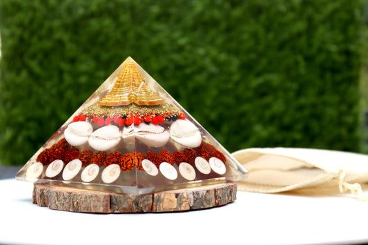 Shree Yantra Orgone Pyramid - Healing Energy Home Decor