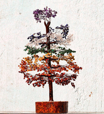 Seven Chakra 2000 Beads Gemstone Money Tree Height : 18.90 Inch