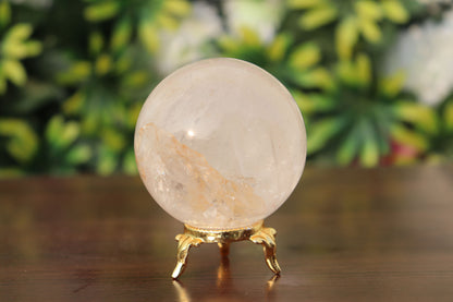 350g 65mm Quartz Crystal Mineral Sphere Quartz Healing Ball