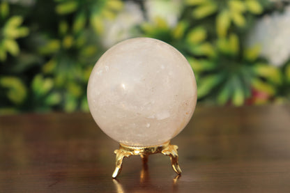 350g 65mm Quartz Crystal Mineral Sphere Quartz Healing Ball